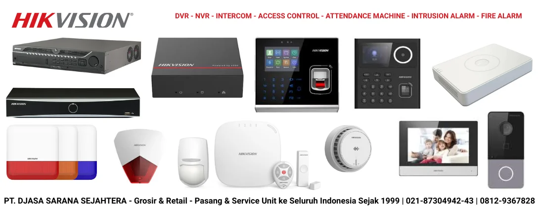 AGEN INTERCOM, ACCESS CONTROL, SMART DOOR LOCK, ALARM & MESIN ABSENSI HIKVISION