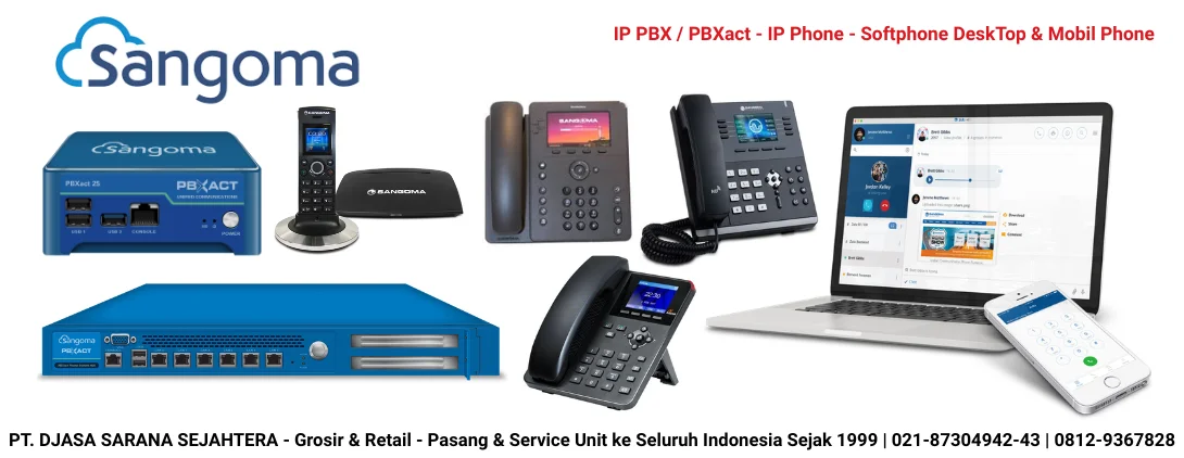 AGEN & SERVICE CENTER | JUAL PABX, IP PBX, PBXact & TELEPON SANGOMA